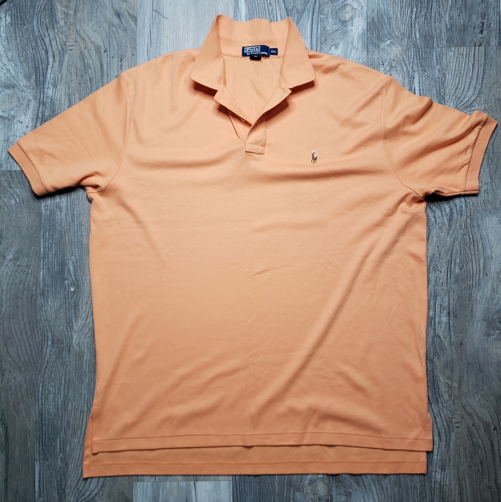 Polo by Ralph Lauren Orange Polo Shirt Classic Design